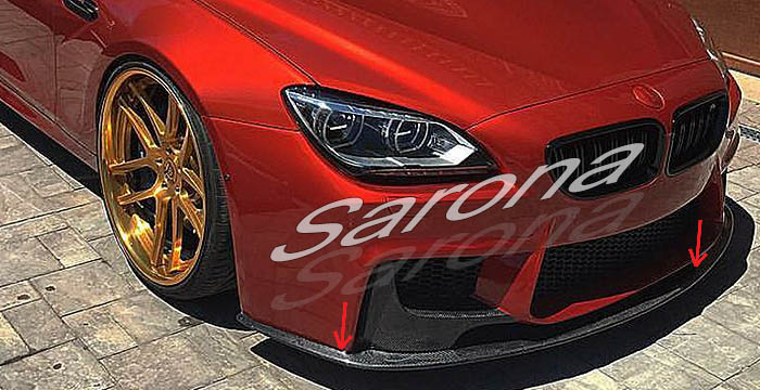 Custom BMW 6 Series  Coupe, Convertible & Sedan Front Add-on Lip (2012 - 2016) - $690.00 (Part #BM-076-FA)